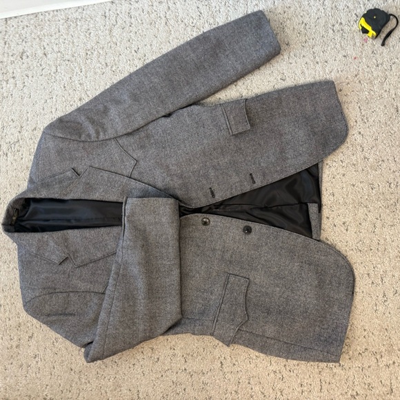 Circle S size 44R NWOT western/cowboy Vintage vibes gray blazer western accents - Picture 13 of 16